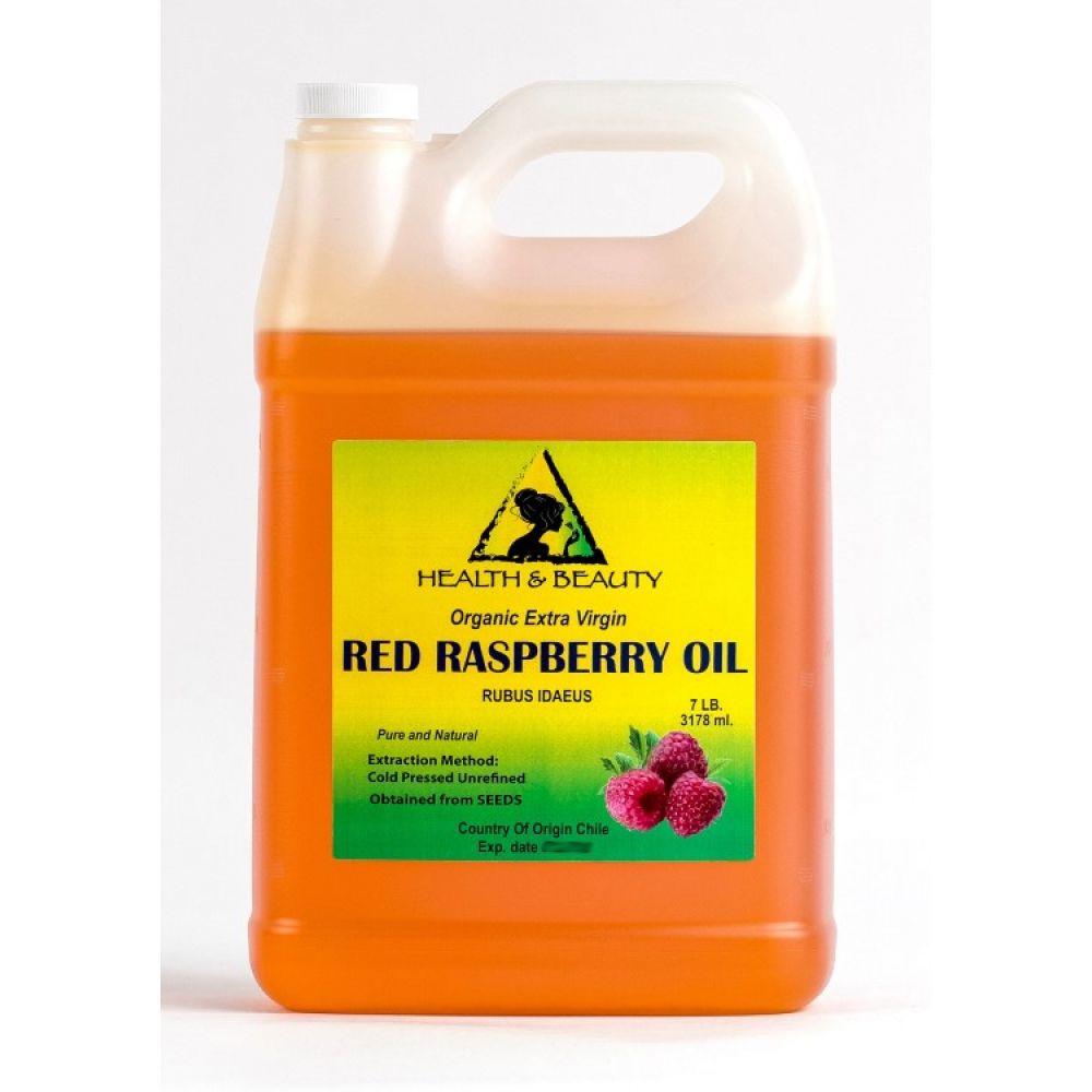 Red raspberry seed oil unrefined organic extra virgin cold pressed pure 7 lb buy H&B Oils